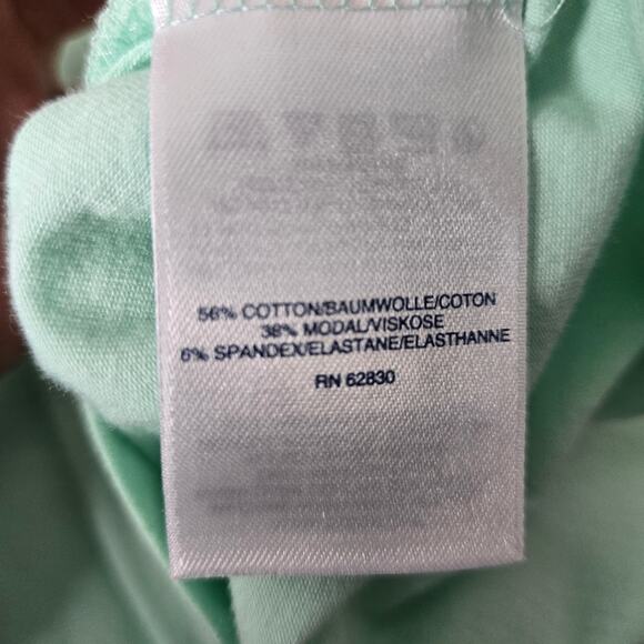 Lands' End Womens Aqua Green Short Sleeve Top Size M 10-12 - Picture 6 of 6